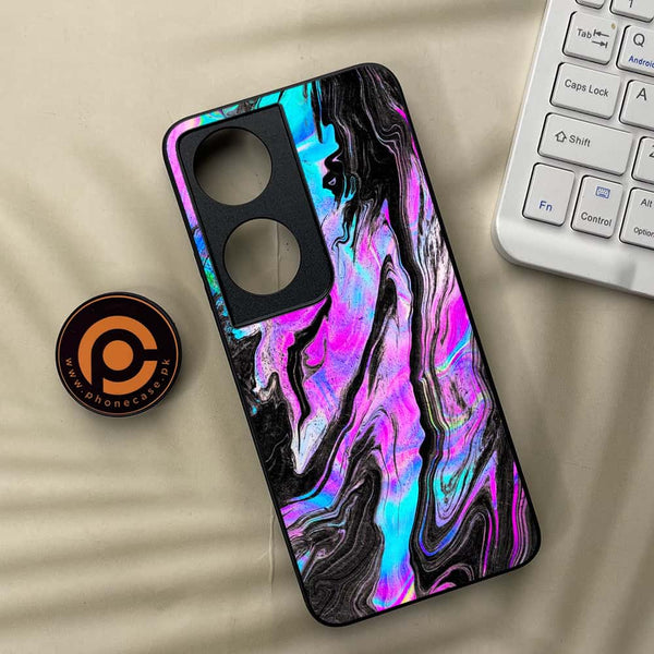 Honor x7b - Cosmic Inferno - Premium Metal Printed soft Bumper shock Proof Case