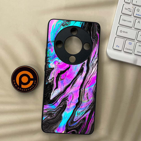 Honor x9b 5G - Cosmic Inferno - Premium Metal Printed soft Bumper shock Proof Case
