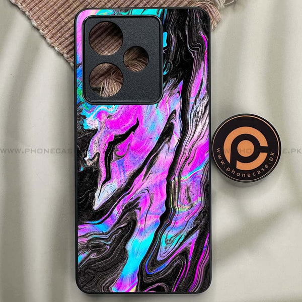 Realme GT 7 - Cosmic Inferno - Premium Metal Printed soft Bumper shock Proof Case