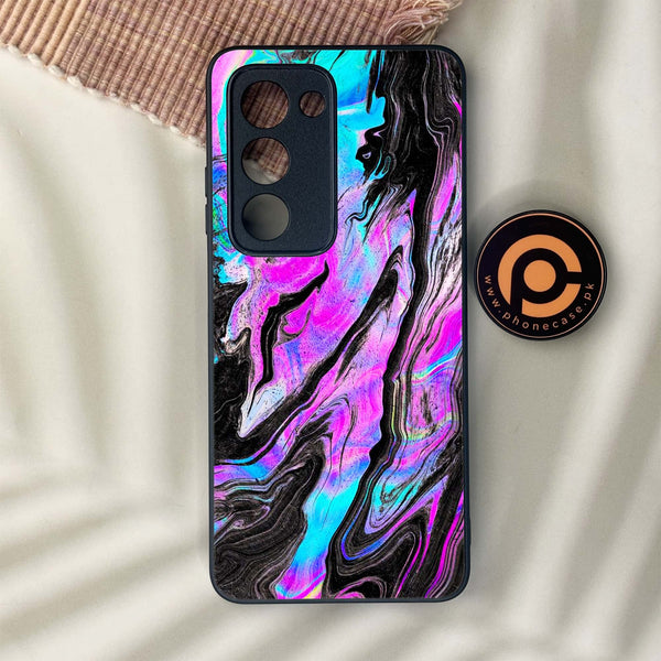 Oppo A5 2025 - Cosmic Inferno - Premium Metal Printed soft Bumper shock Proof Case