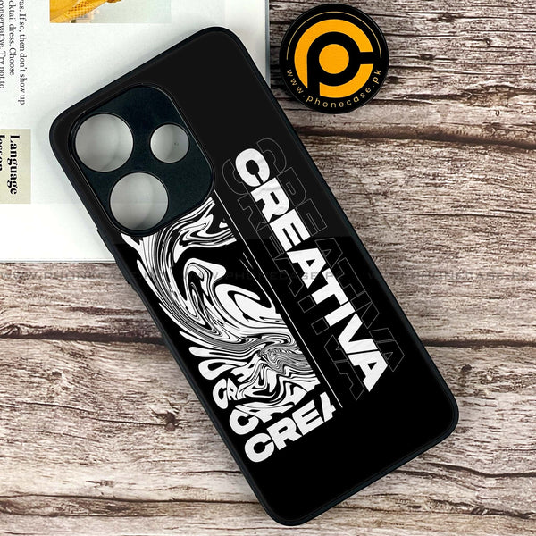 Xiaomi Redmi 13 - Creative -  Premium Printed Metal soft Bumper shock Proof Case CS-40792