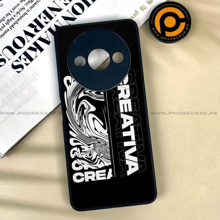 Xiaomi Redmi A3x - Creative -  Premium Printed Metal soft Bumper shock Proof Case