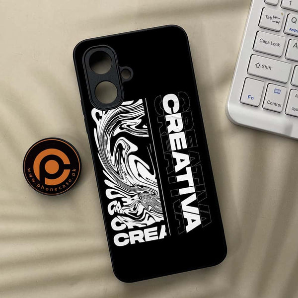 Tecno Spark Go 2 - Creative - Premium Metal Printed soft Bumper Shock Proof Case