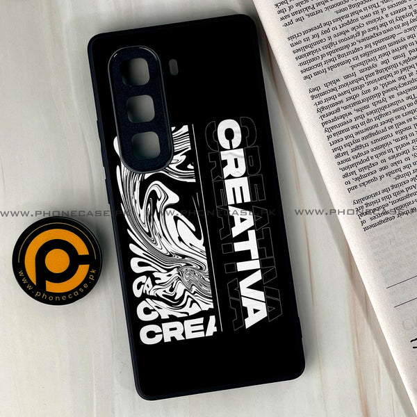 Infinix Hot 60 Pro Plus - Creative - Premium Metal Printed soft Bumper shock Proof Case