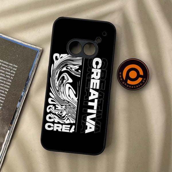 Nothing Phone (2a) - Creative - Premium Metal Printed soft Bumper Shock Proof Case