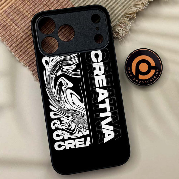 iPhone 17 Pro Max - Creative - Premium Metal Printed soft Bumper shock Proof Case