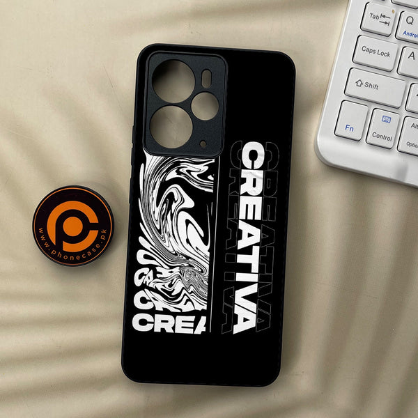 Realme 14T 5G - Creative - Premium Metal Printed soft Bumper Shock Proof Case