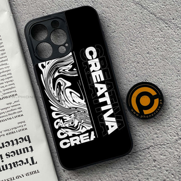 iPhone 15 Pro Max - Creative - Premium Metal Printed soft Bumper shock Proof Case
