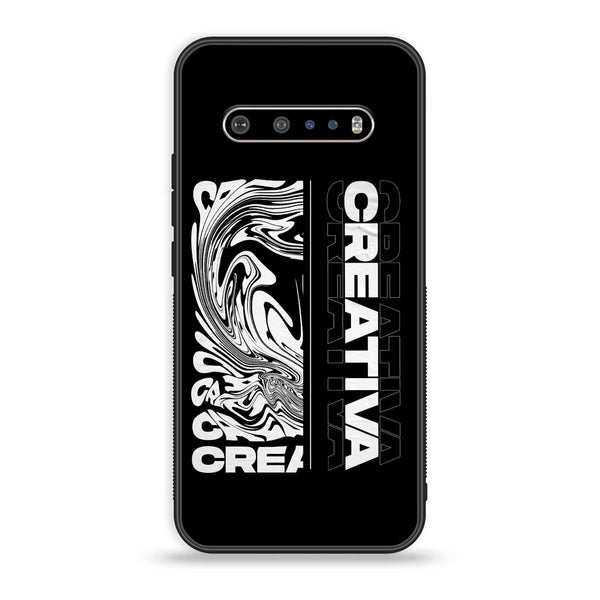 LG V60 - Creative - Premium Printed Glass soft Bumper Shock Proof Case