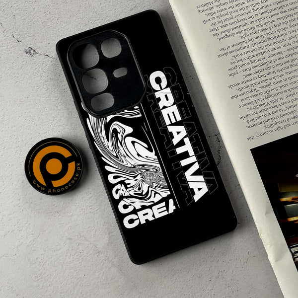 Infinix Note 50 Pro Plus - Creative - Premium Metal Printed Soft Bumper Shockproof Case