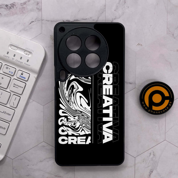 Tecno Camon 30 Premier - Creative - Premium Metal Printed soft Bumper shock Proof Case