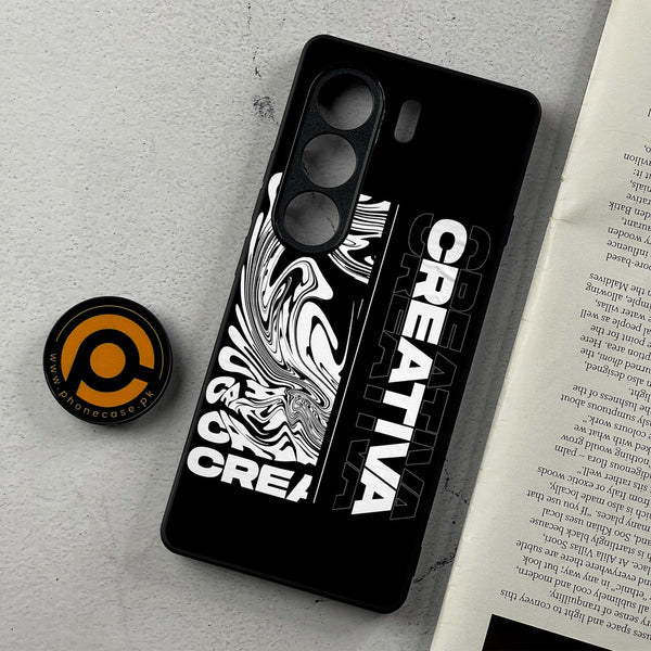 Tecno Camon 40 - Creative - Premium Metal Printed Soft Bumper Shockproof Case
