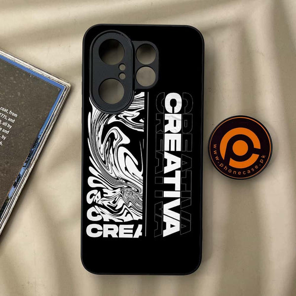 Vivo X200 FE - Creative - Premium Metal Printed soft Bumper Shock Proof Case