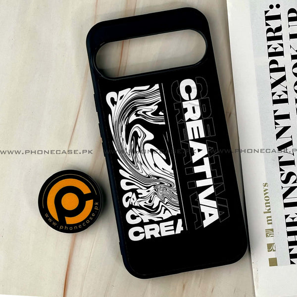 Google Pixel 9 Pro XL - Creative - Premium Metal Printed soft Bumper Shock Proof Case CS-37650
