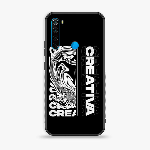 Xiaomi Redmi Note 8 - Creative - Premium Printed Glass soft Bumper Shock Proof Case