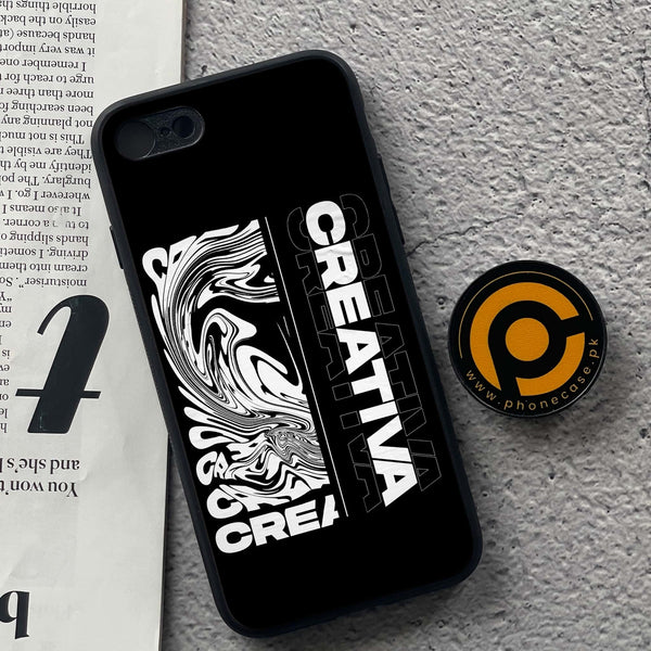 iPhone 7/8 - Creative - Premium Metal  Printed soft Bumper shock Proof Case