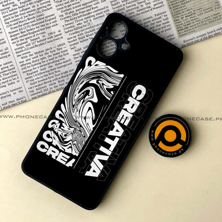 Samsung Galaxy A06 - Creative - Premium Metal Printed soft Bumper shock Proof Case CS-45850 CS-36566