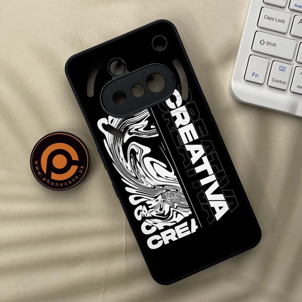 Nothing Phone 3a - Creative - Premium Metal Printed soft Bumper shock Proof Case