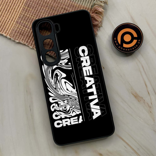 Vivo Y400 - Creative - Premium Metal Printed soft Bumper shock Proof Case