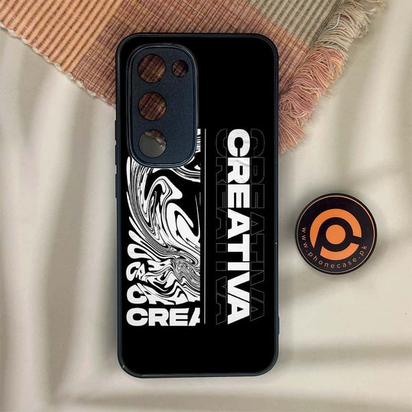 Tecno Spark 40 Pro Plus - Creative - Premium Metal Printed soft Bumper shock Proof Case CS-41841