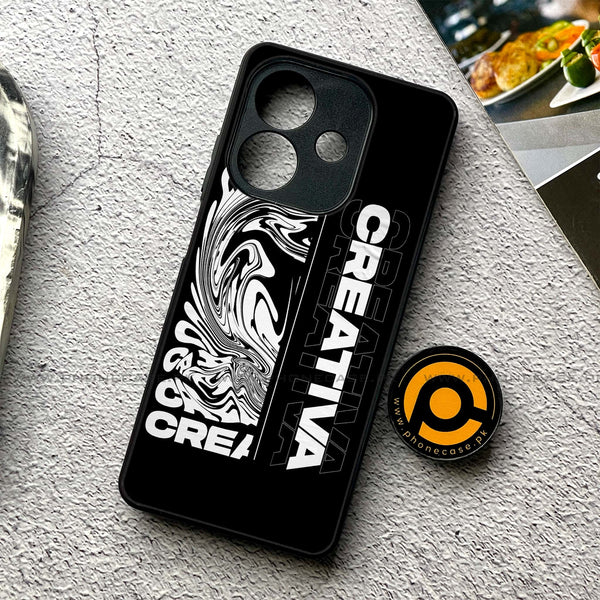 Oppo A5i - Creative - Premium Metal Printed soft Bumper shock Proof Case