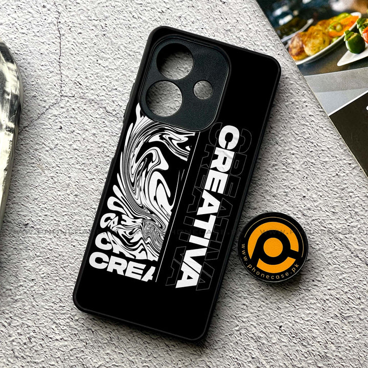 Oppo A5i - Creative - Premium Metal Printed soft Bumper shock Proof Case