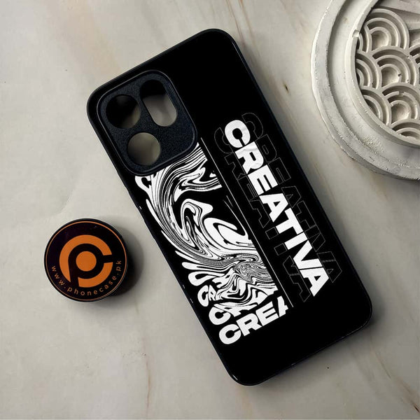 Oppo Reno 14F - Creative - Premium Metal Printed Soft Bumper Shockproof Case