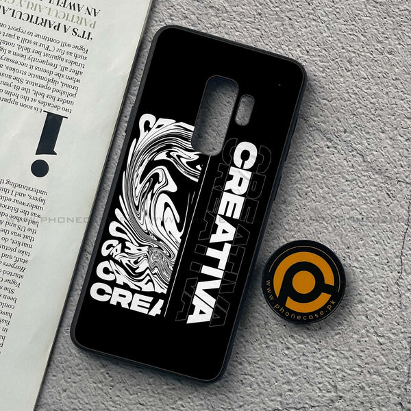 Samsung Galaxy S9 Plus - Creative - Premium Printed Glass soft Bumper Shock Proof Case CS-46953