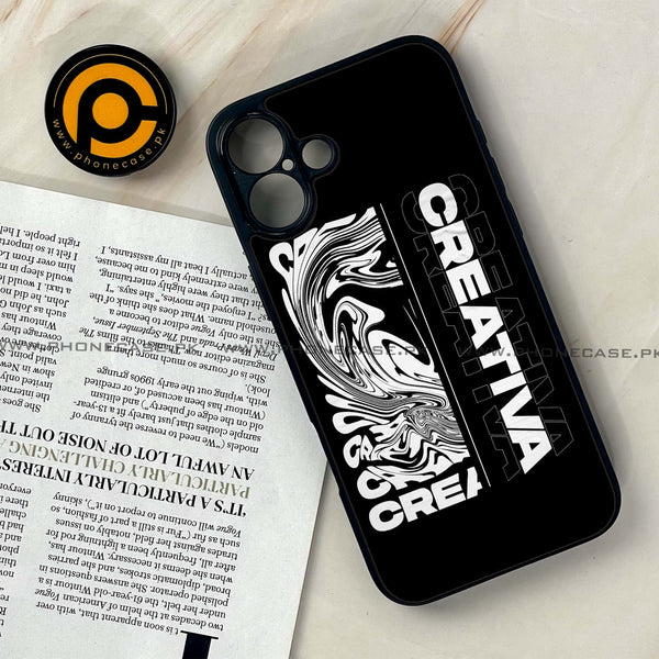 iPhone 16 Plus - Creative - Premium Metal Printed soft Bumper shock Proof Case CS-41057