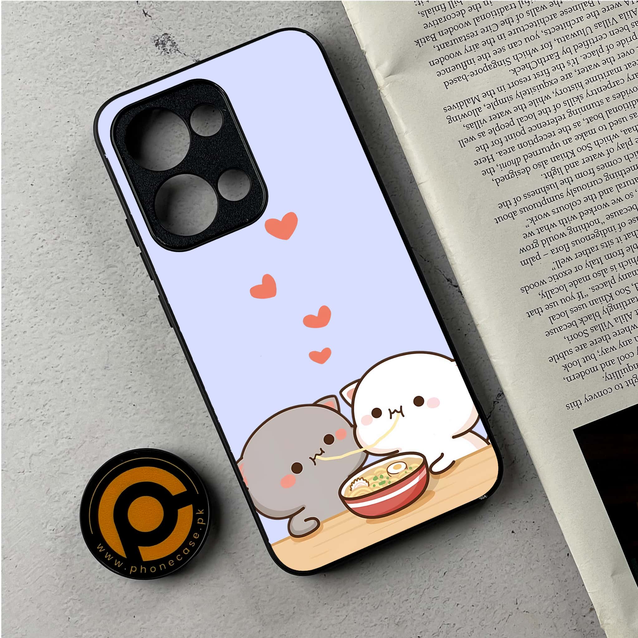 Oppo Reno 13 - Cute BuBu DuDu Series - Premium Metal Printed Soft Bumper Shockproof Case
