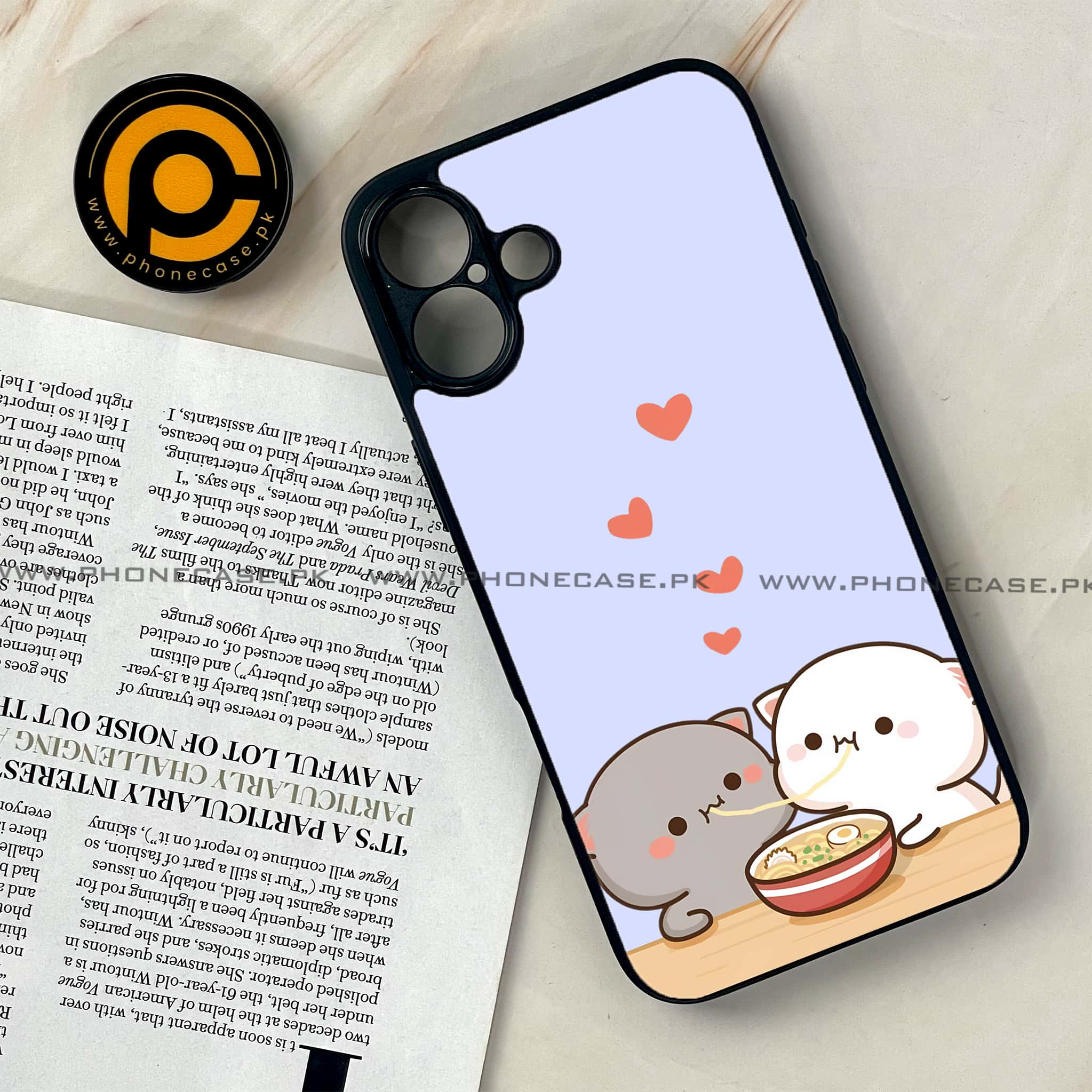 iPhone 16 Plus - Cute BuBu DuDu Series - Premium Printed Glass soft Bumper shock Proof Case