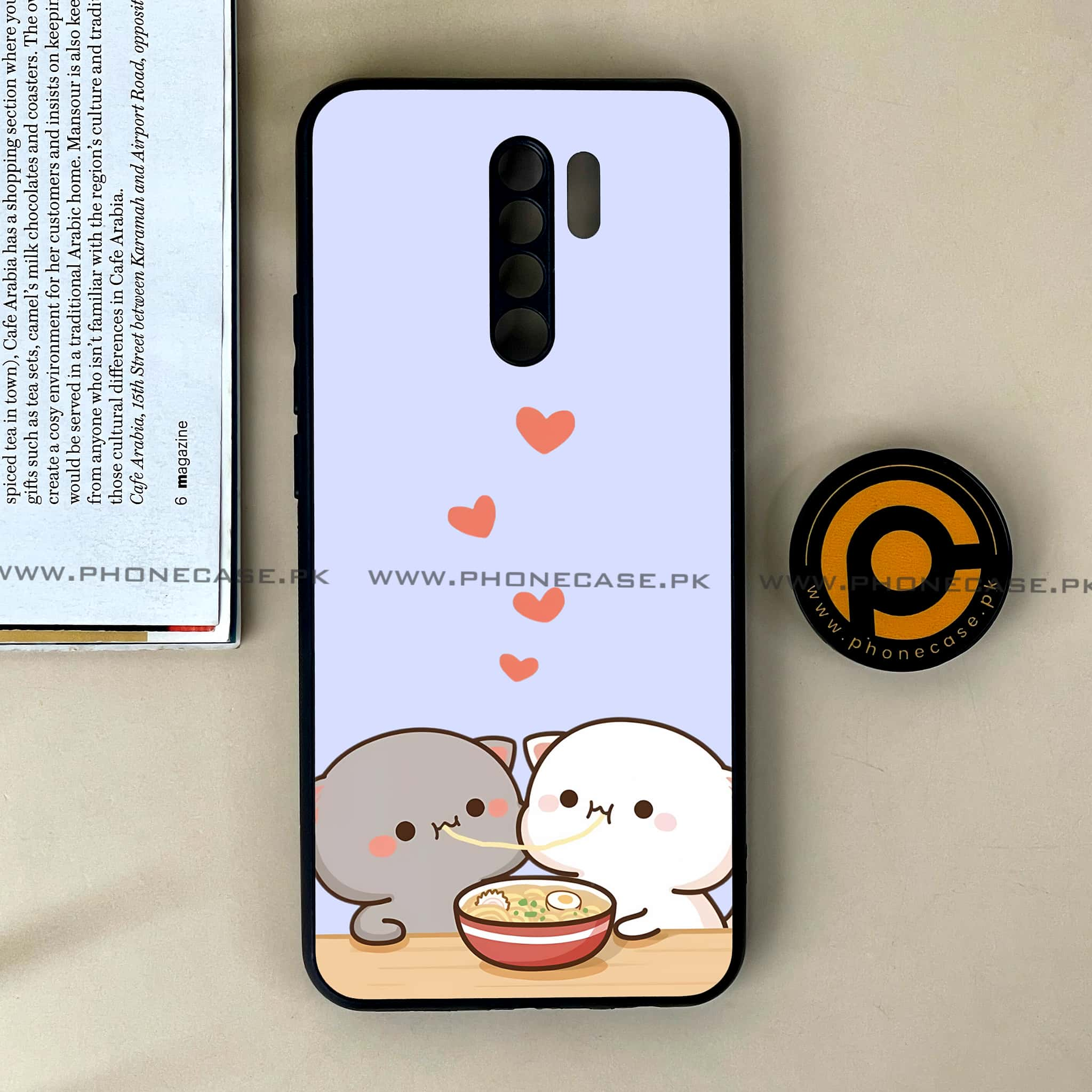 Xiaomi Redmi 9 - Cute BuBu DuDu Series - Premium Printed Glass soft Bumper shock Proof Case