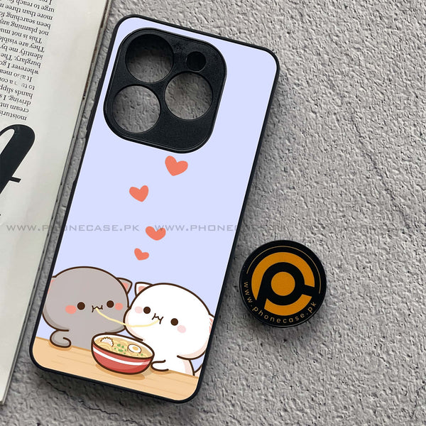 Tecno Spark GO 2024 / Infinix hot 40i / Infinix Smart 8 / Spark 20 / 20c / POP 8 - Cute BuBu DuDu Design 10  - Premium Metal Printed soft Bumper shock Proof Case  CS-36760