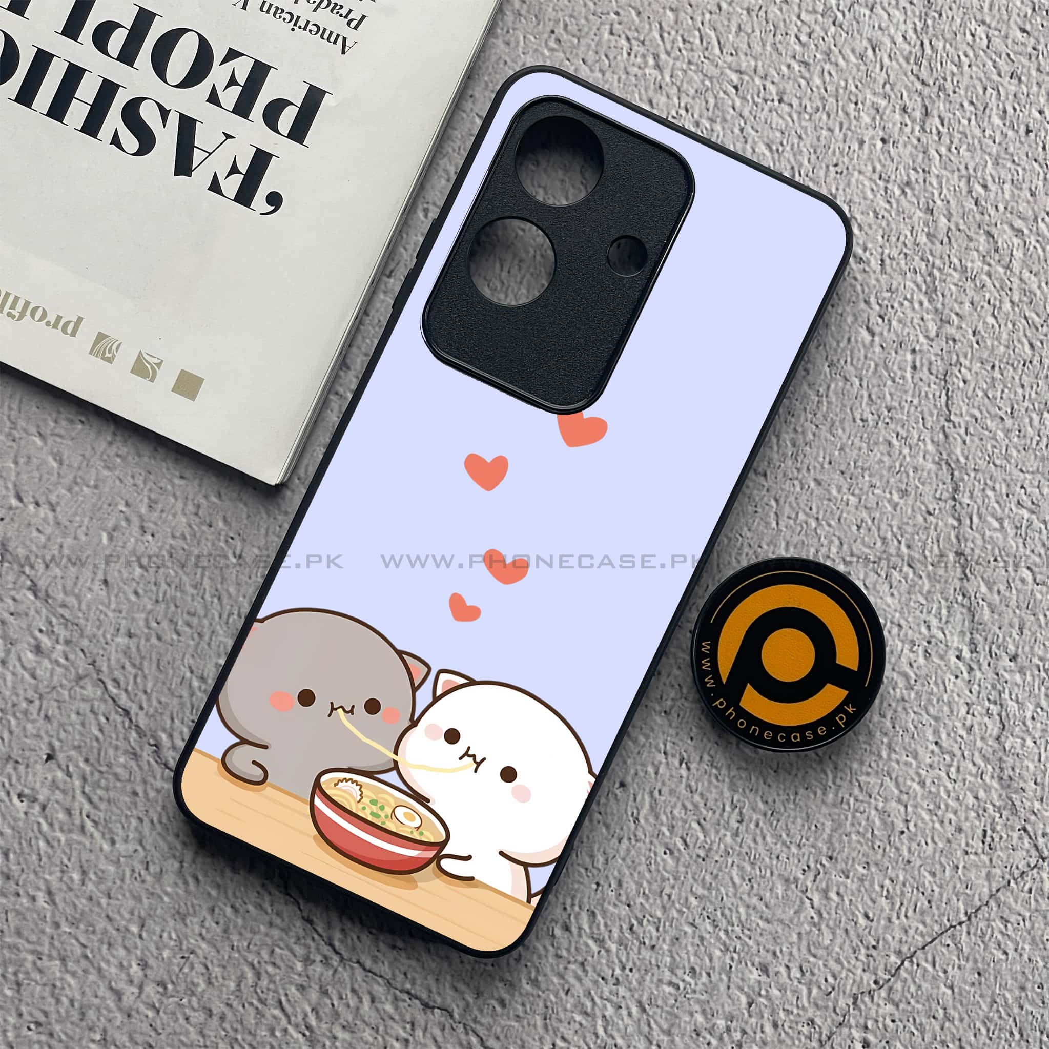 Realme Note 60x - Cute BuBu DuDu Series - Premium Metal  Printed soft Bumper shock Proof Case