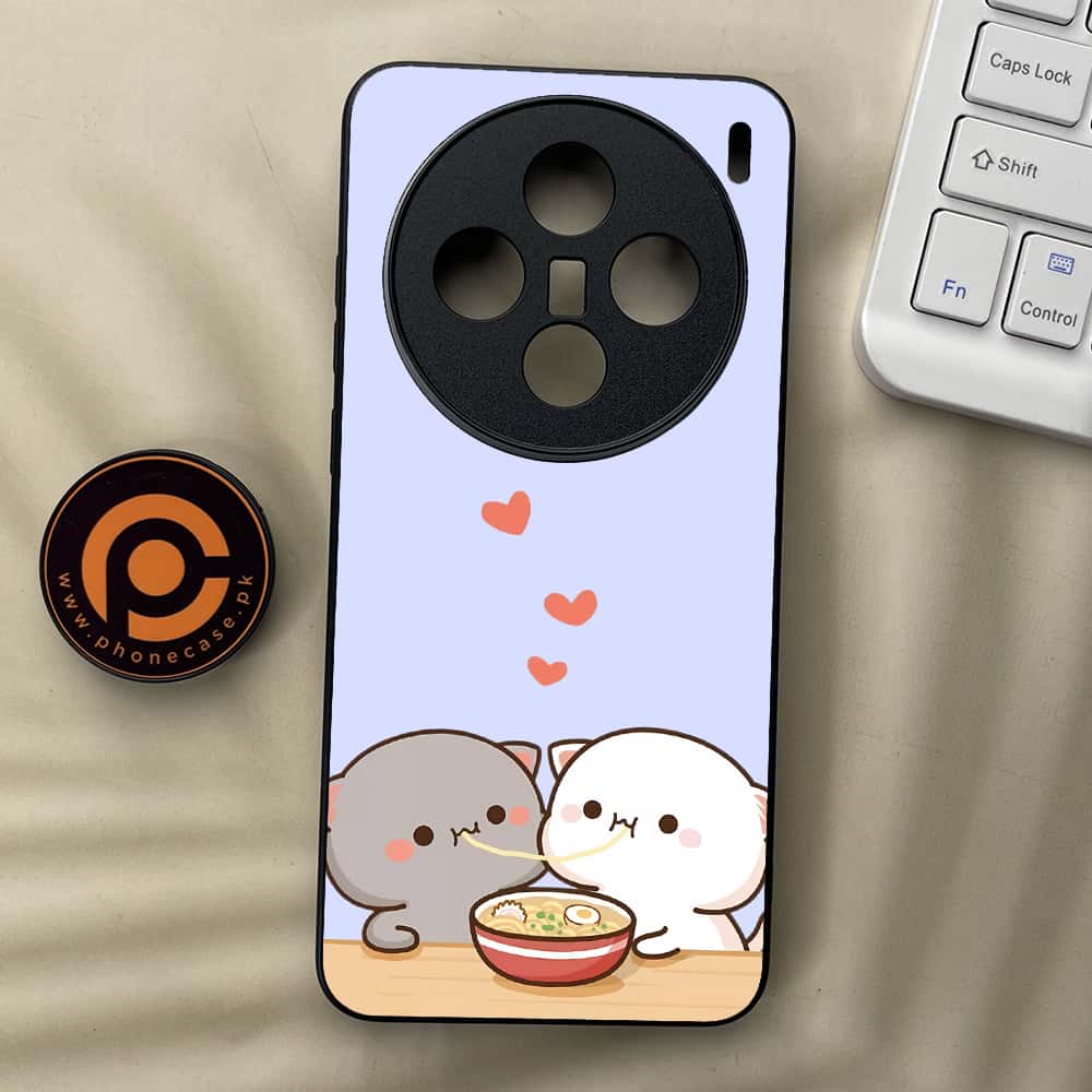 Vivo X200 - Cute BuBu DuDu Series - Premium Metal  Printed soft Bumper shock Proof Case