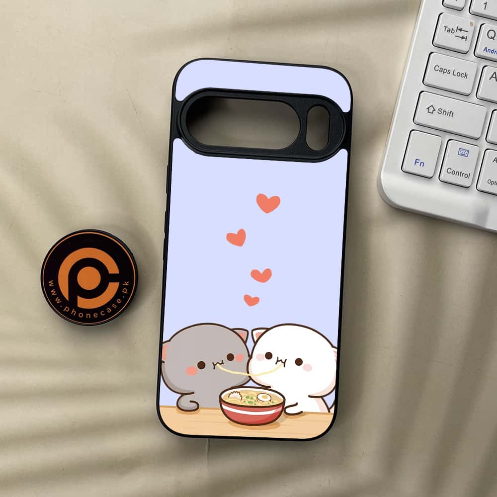 Google Pixel 10  - Cute BuBu DuDu Series - Premium Metal Printed soft Bumper Shockof Case