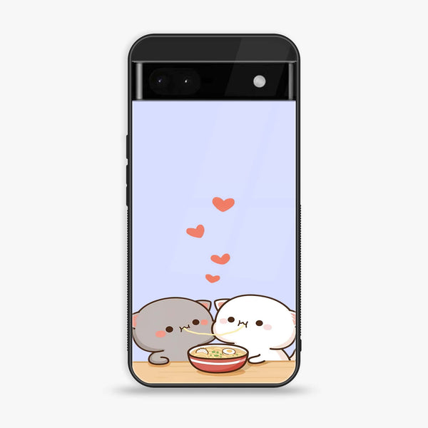 Google Pixel 6A - Cute BuBu DuDu  Design 10 - Premium Printed Glass soft Bumper shock Proof Case  CS-30140