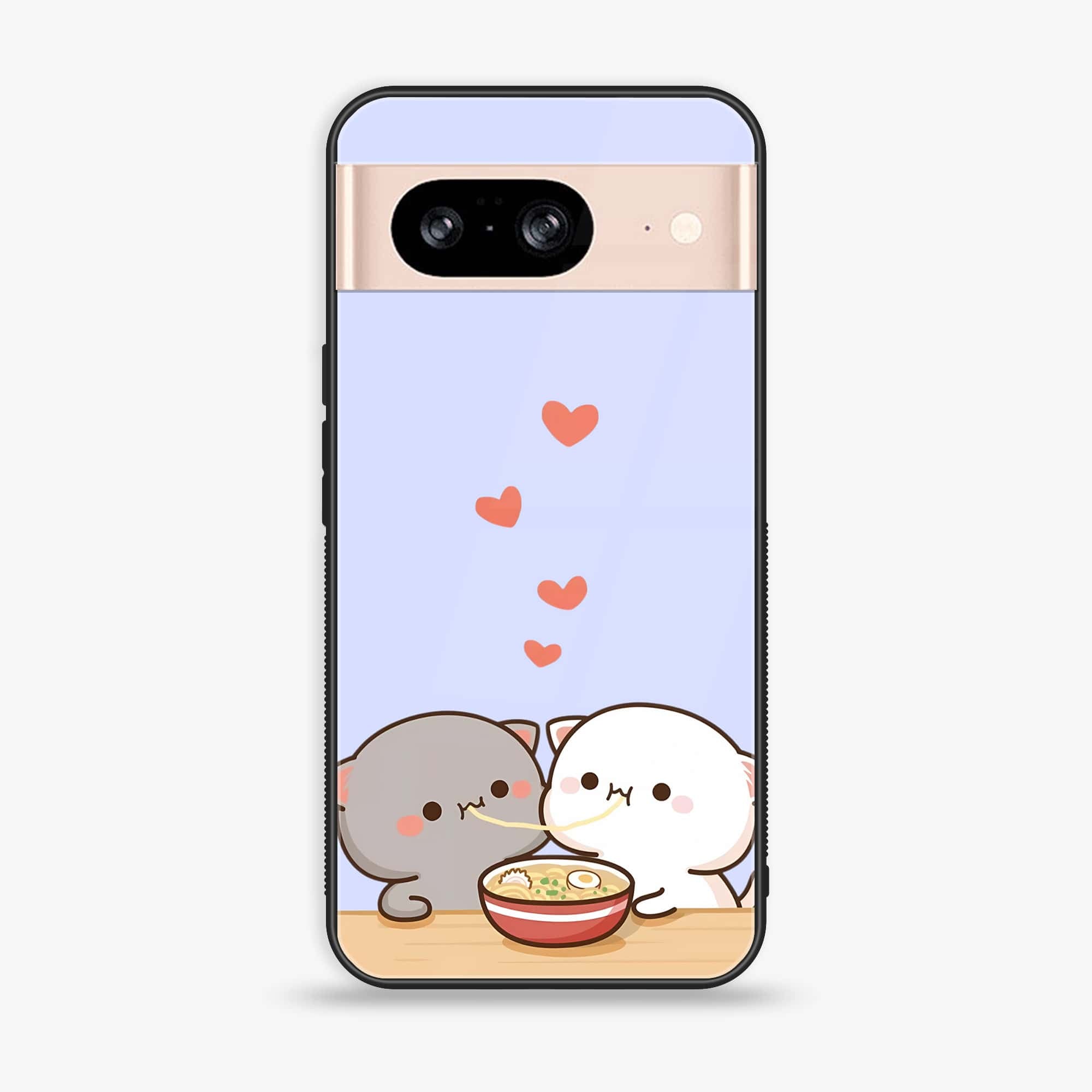 Google Pixel 8 - Cute BuBu DuDu Series - Premium Printed Glass soft Bumper shock Proof Case