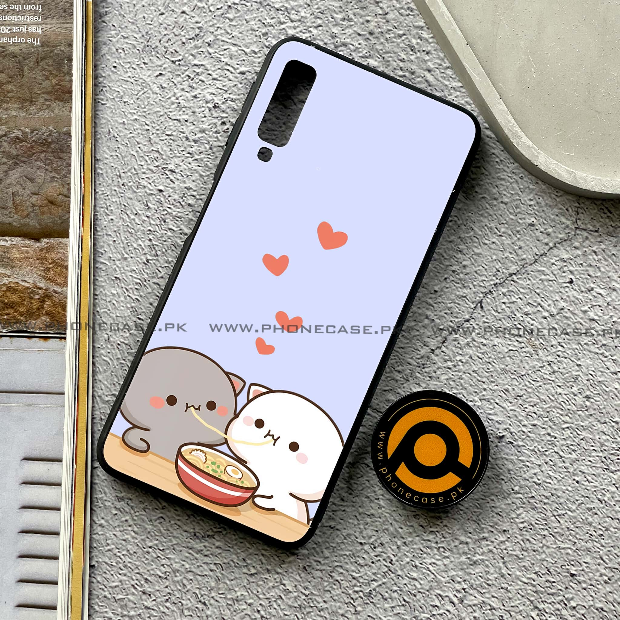 Galaxy A7 2018 - Cute BuBu DuDu Series - Premium Printed Metal soft Bumper shock Proof Case