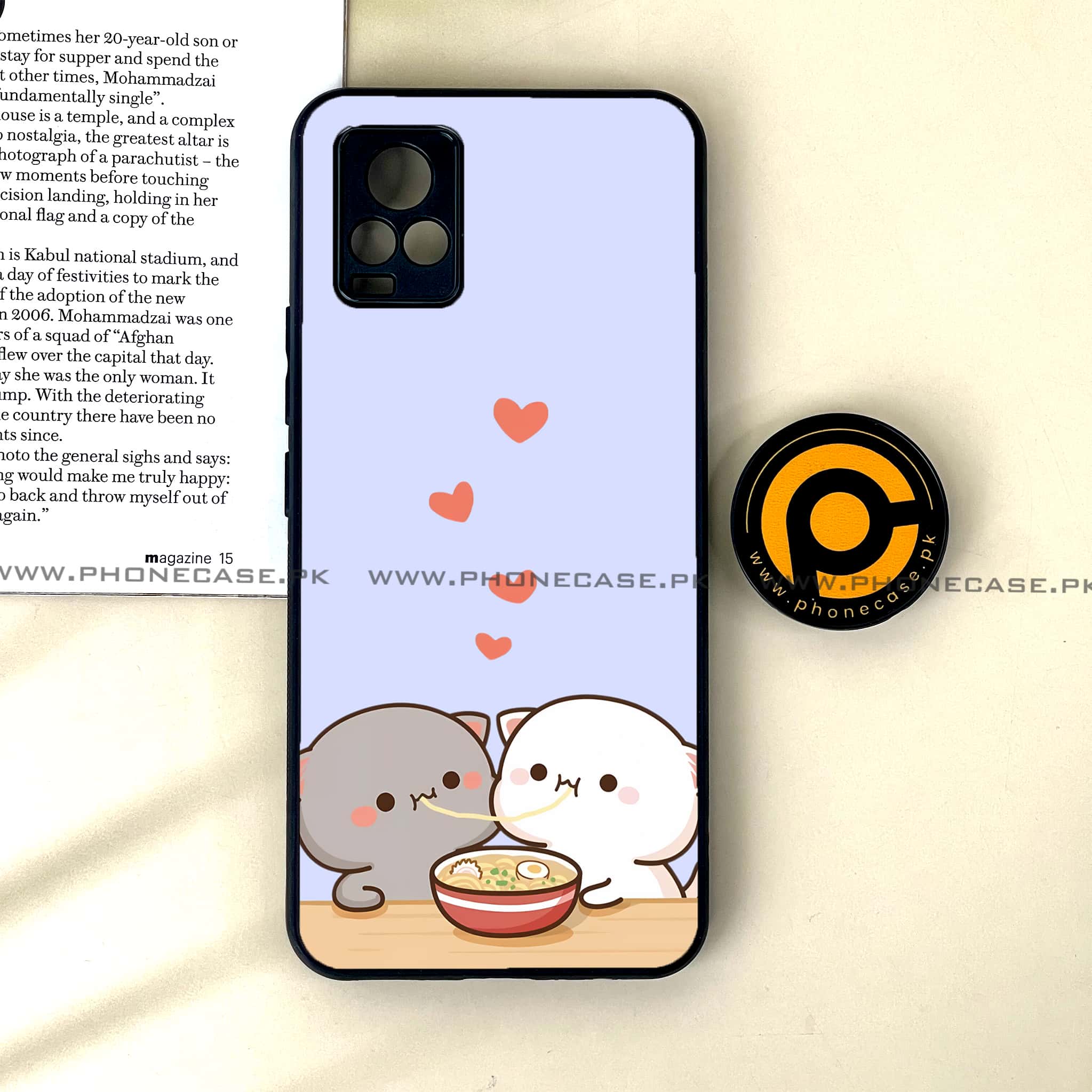 Vivo V20 - Cute BuBu DuDu Design 6 - Premium Printed Glass soft Bumper shock Proof Case CS-33572