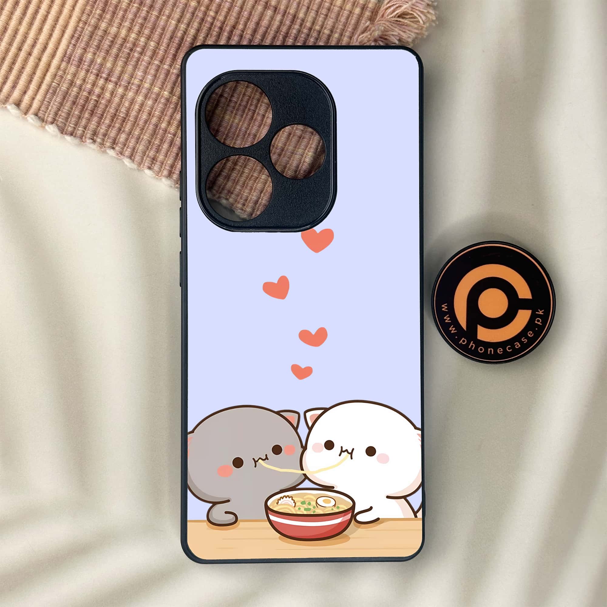 Realme GT 6 - Cute BuBu DuDu Series - Premium Metal Printed soft Bumper shock Proof Case
