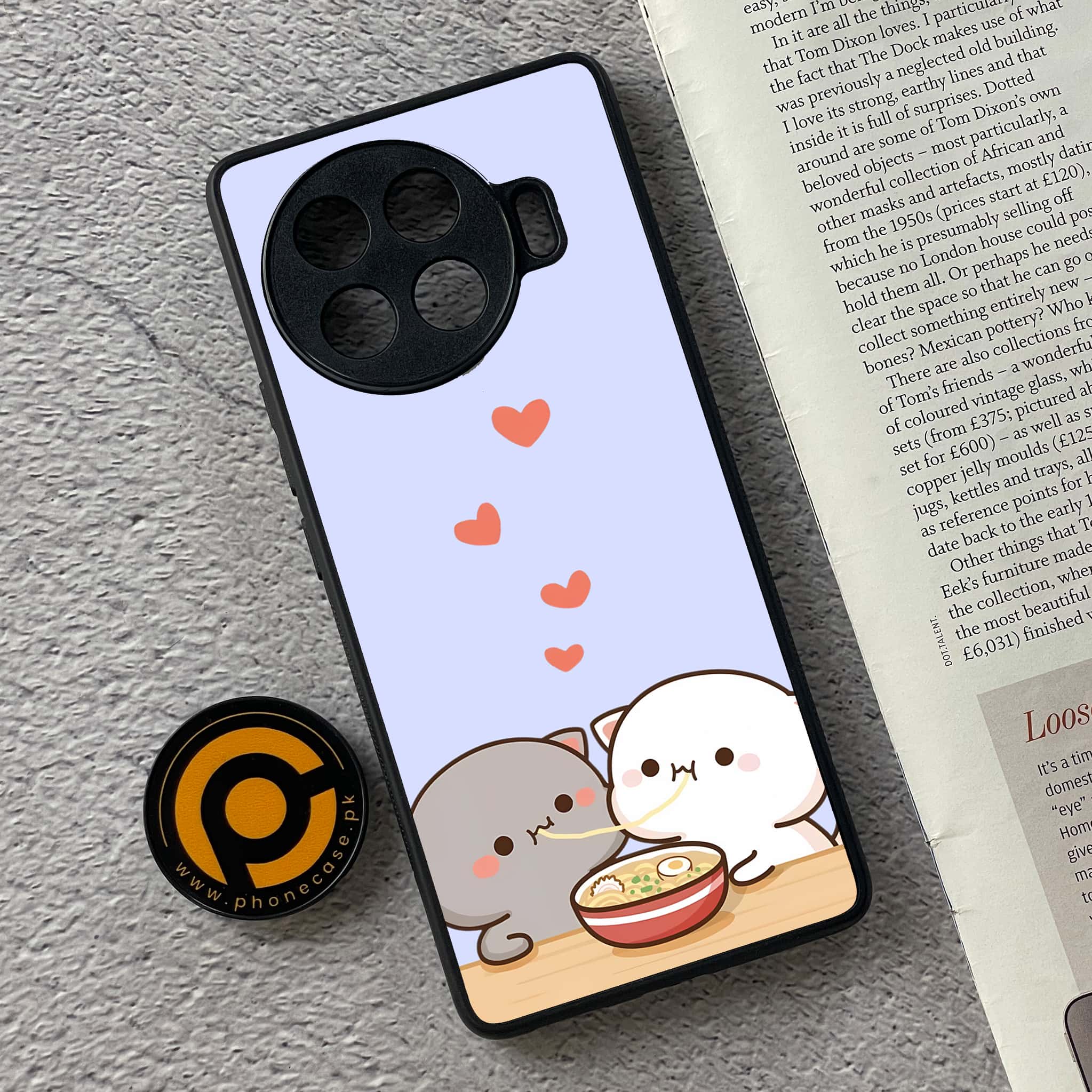 Tecno Spark 20 pro plus - Cute BuBu DuDu Series - Premium Metal Printed soft Bumper shock Proof Case
