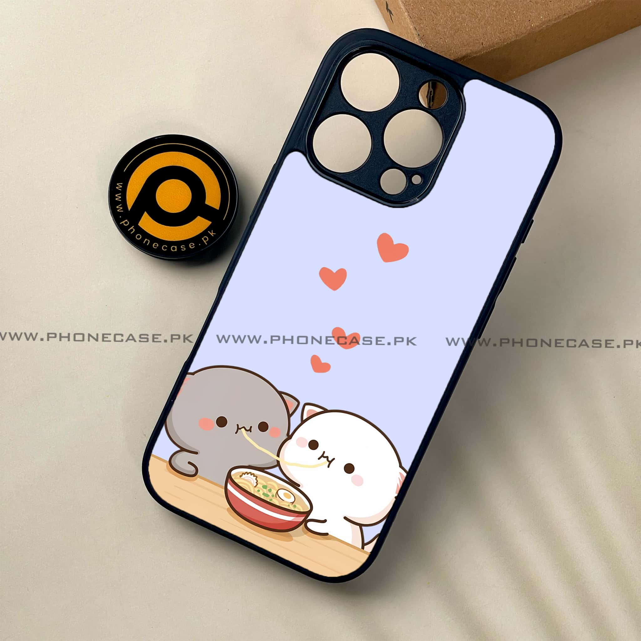 iPhone 16 Pro - Cute BuBu DuDu Series - Premium Printed Glass soft Bumper shock Proof Case