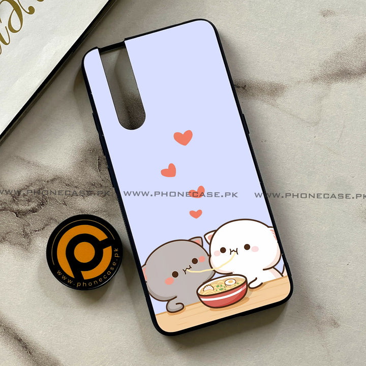 Vivo V15 Pro - Cute BuBu DuDu Design 10- Premium Printed Glass soft Bumper shock Proof Case CS-46900