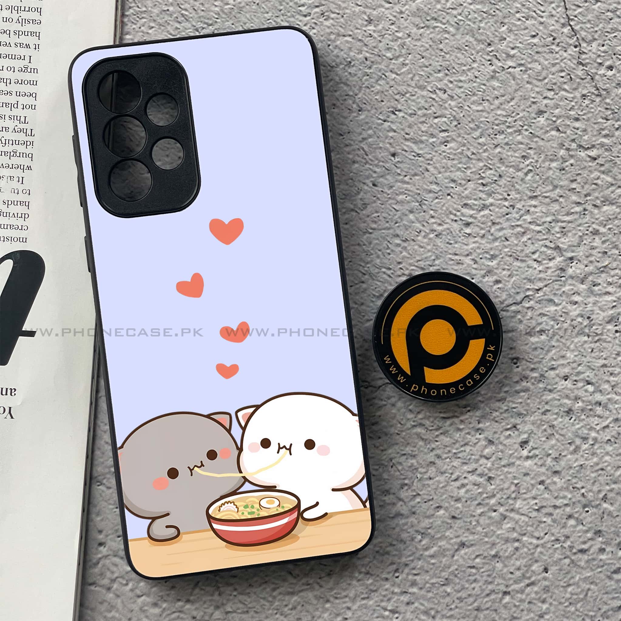 Samsung Galaxy A33- Cute BuBu DuDu Series - Premium Printed Glass soft Bumper shock Proof Case