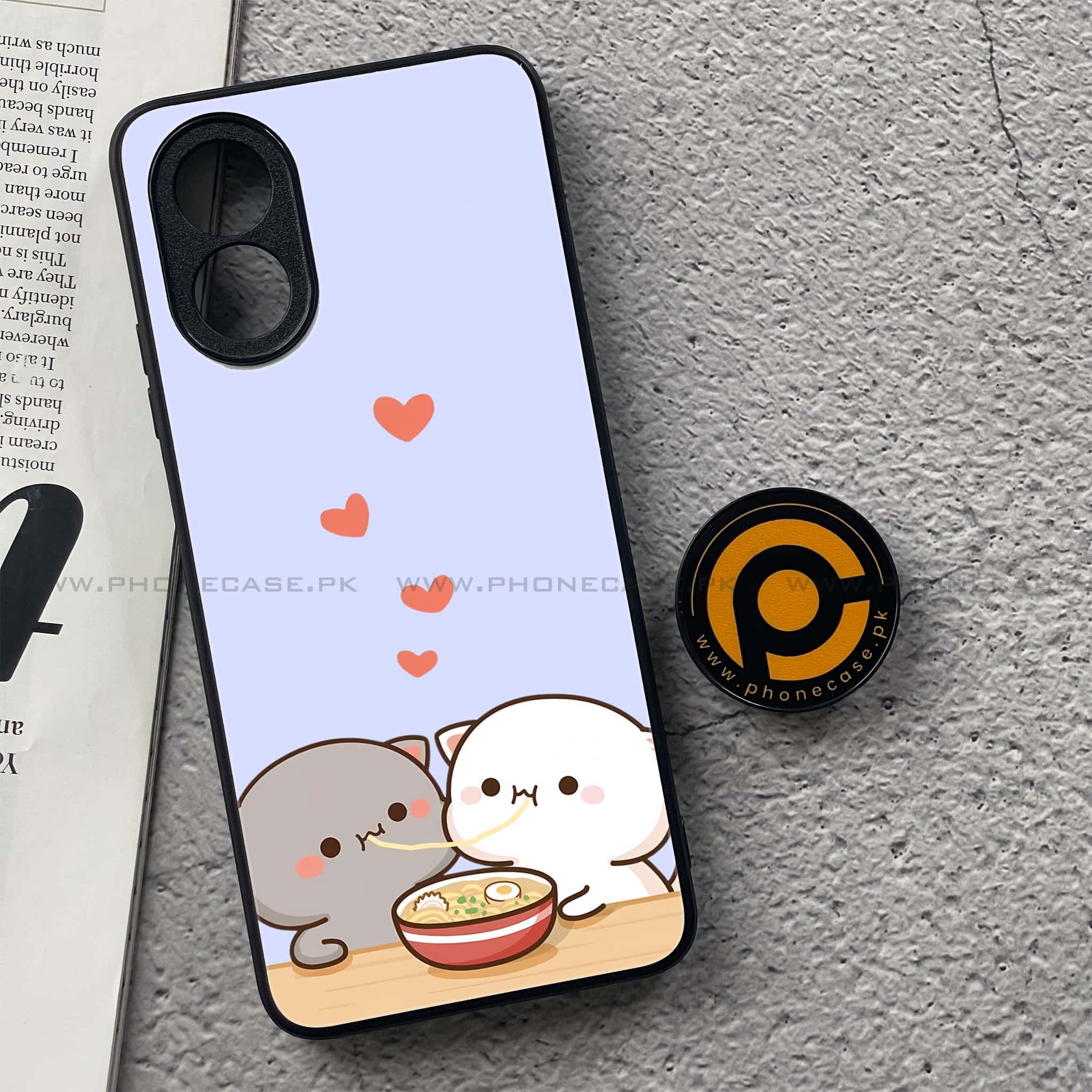 Oppo A18 4G - Cute BuBu DuDu Series - Premium Metal  Printed soft Bumper shock Proof Case