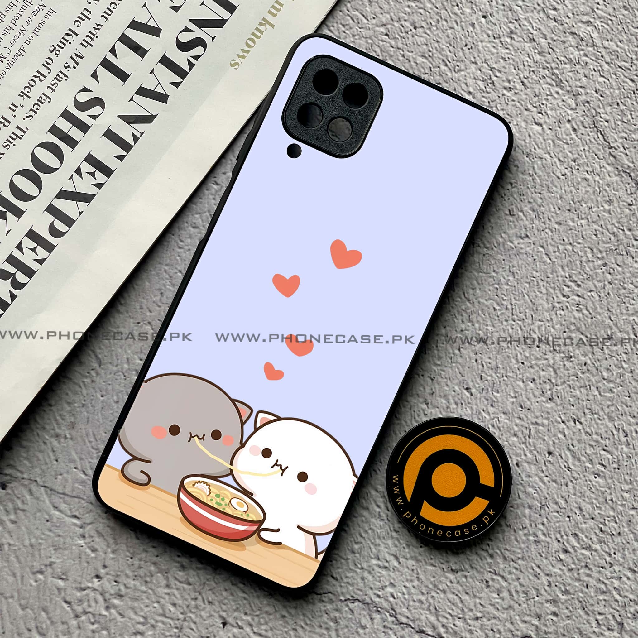 Samsung Galaxy A12 / A12 Nacho - Cute BuBu DuDu Series - Premium Printed Glass soft Bumper shock Proof Case