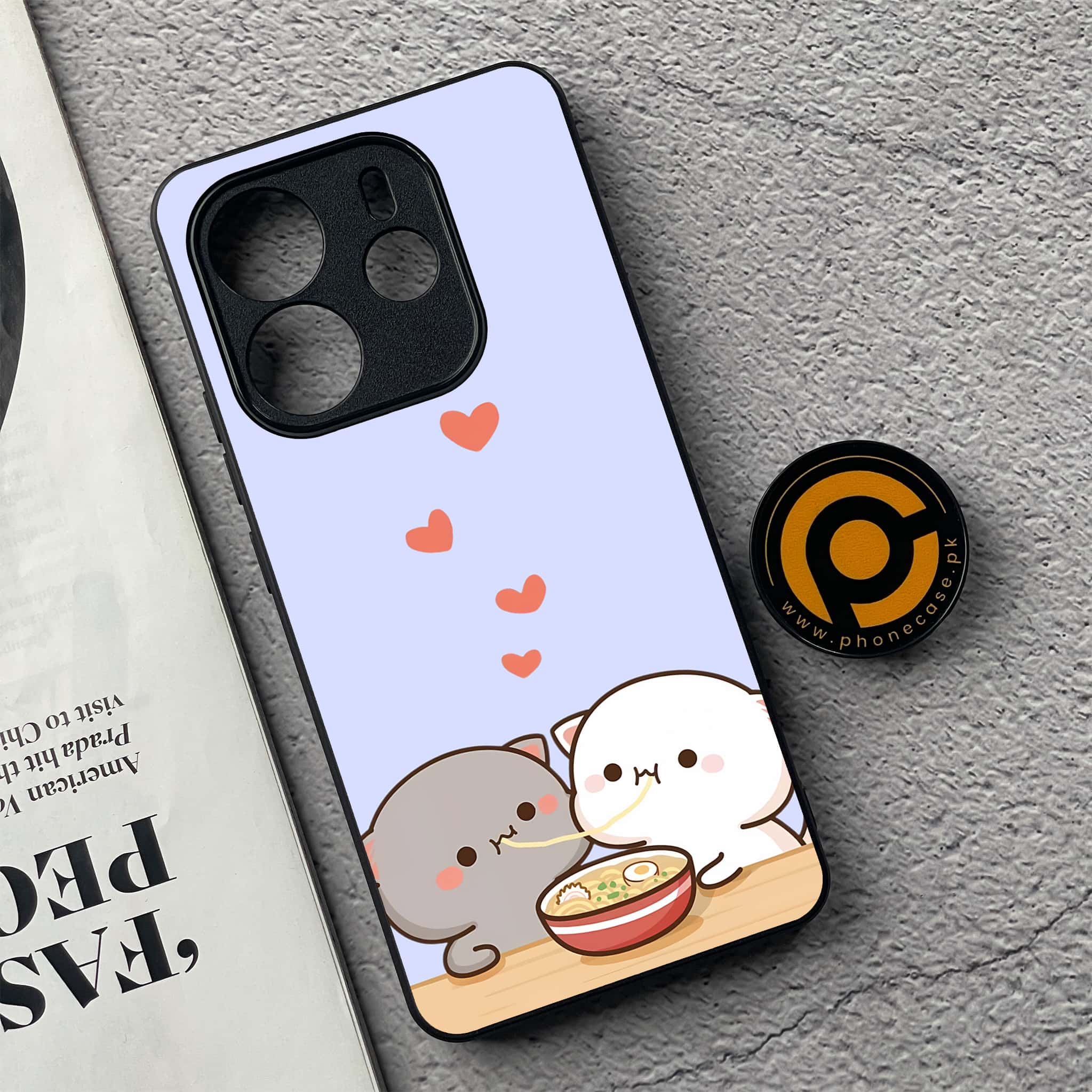 Xiaomi Redmi Note 14 - Cute BuBu DuDu Series - Premium Printed Glass soft Bumper shock Proof Case