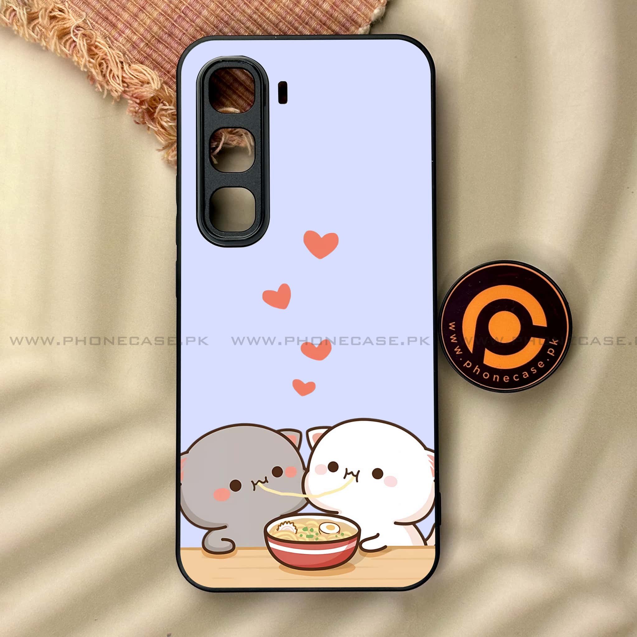 Infinix Hot 60 Pro - Cute BuBu DuDu Series - Premium Metal Printed soft Bumper shock Proof Case