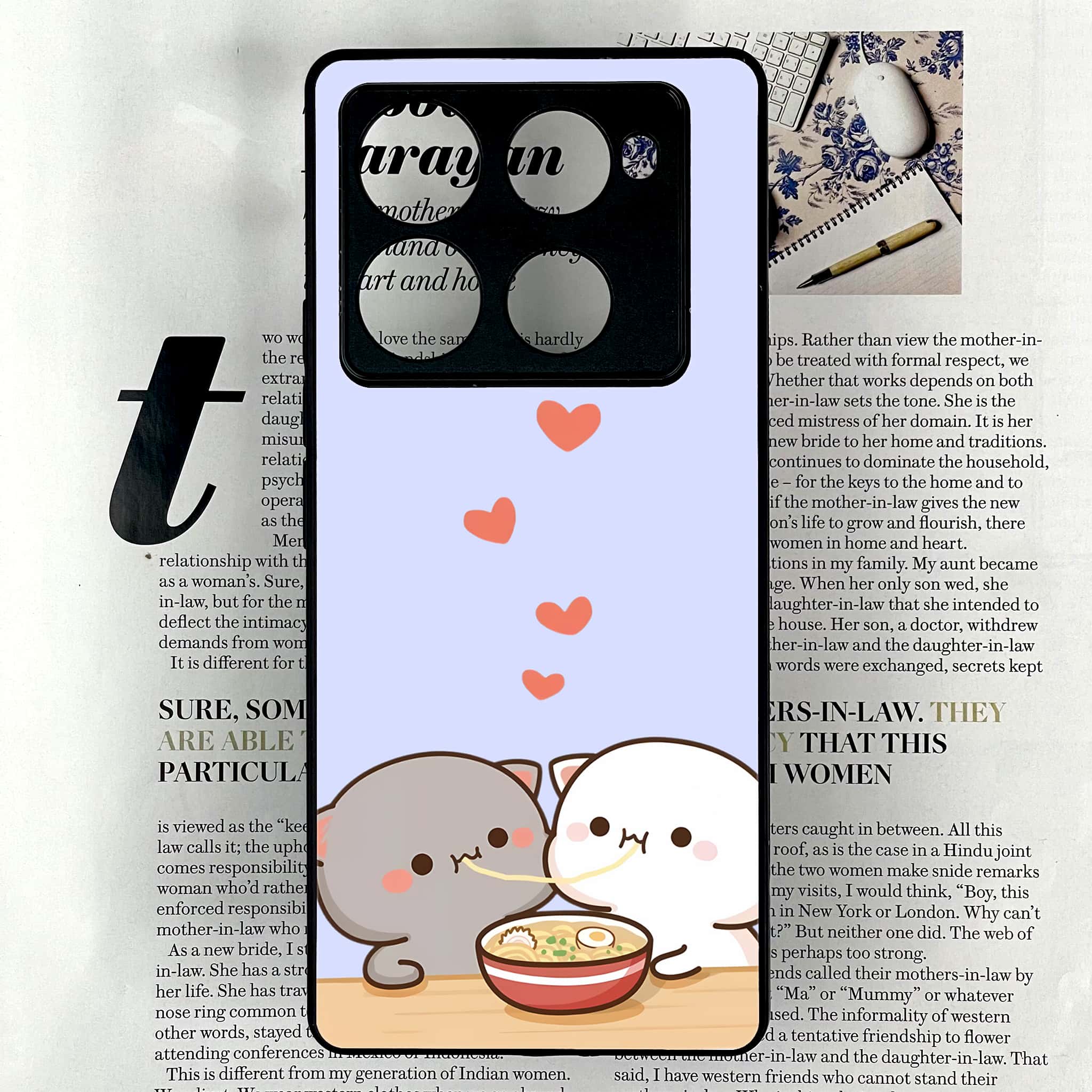 Infinix Note 40 Pro Plus - Cute BuBu DuDu Series - Premium Metal Printed soft Bumper shock Proof Case